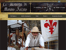Tablet Screenshot of labottegadimastroarcaio.it